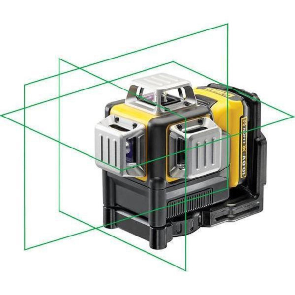 DeWALT DCE089D1GTRI 10.8V Li-Ion Accu Kruislijnlaser In Koffer (1x 2,0Ah Accu) + Statief - 30m - Detailed view of the product