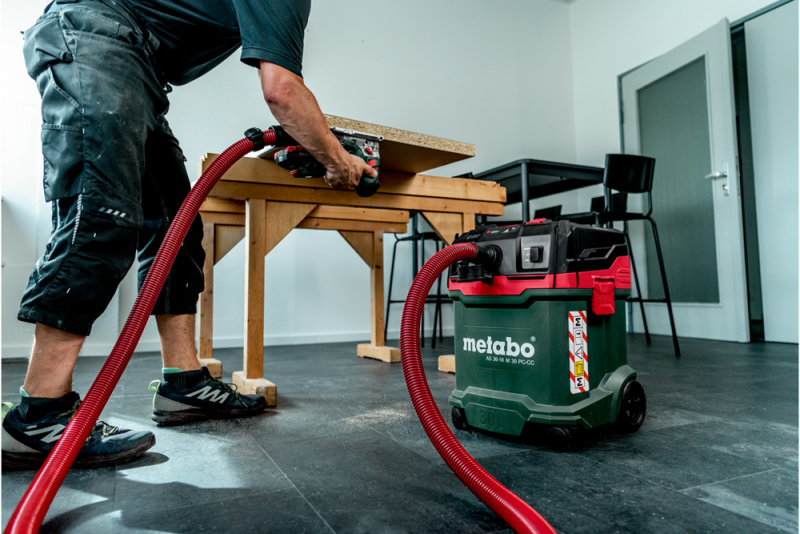 Metabo AS 36-18 H 30 PC-CC 18V Li-ion Accu Bouwstofzuiger Incl. Cordless Control - H-klasse - 30L - Detailed view of the product