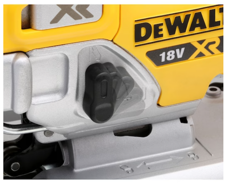 DeWALT DCS334NT 18V Li-ion XR Accu Decoupeerzaag Body In T-STAK - Koolborstelloos - Detailed view of the product