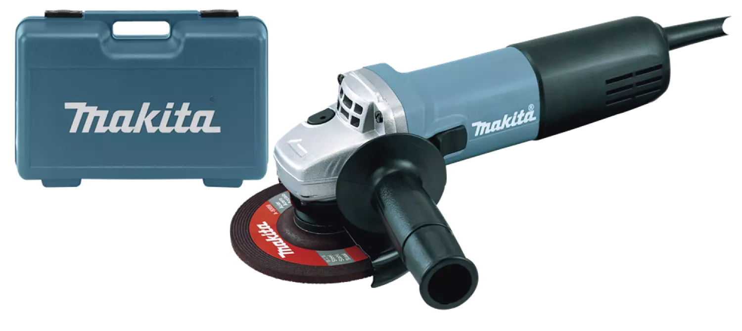 Makita 9558HNRGK 230V Haakse slijper 125 mm in koffer