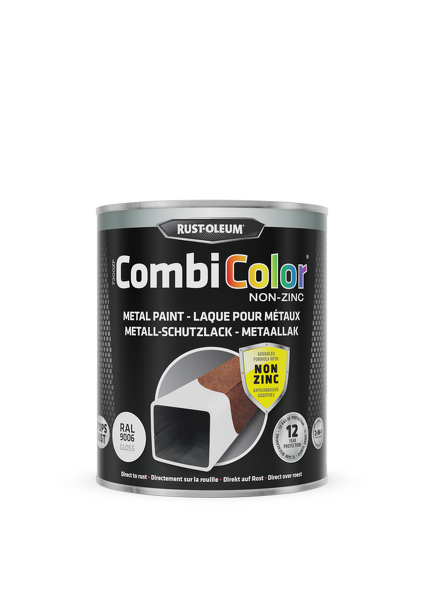 rust-oleum combicolor non zinc gloss ral 9006 0.75 ltr