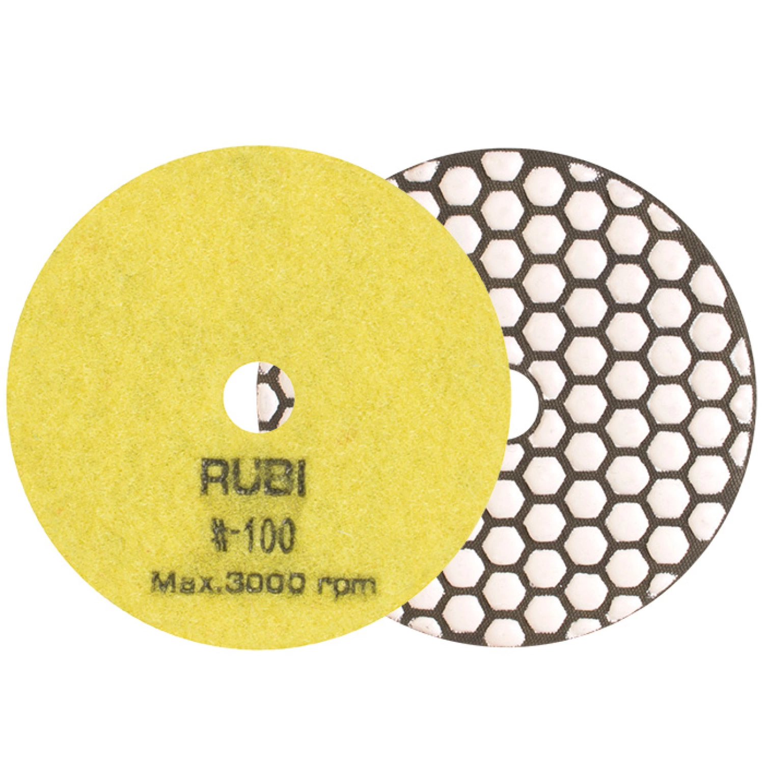 Rubi 62971 Droge Polijstpad - 100mm - K100