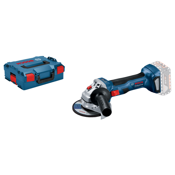 Bosch GWS 18V-7 18V Li-Ion Accu Haakse Slijper Body In L-Boxx - 125mm - Koolborstelloos