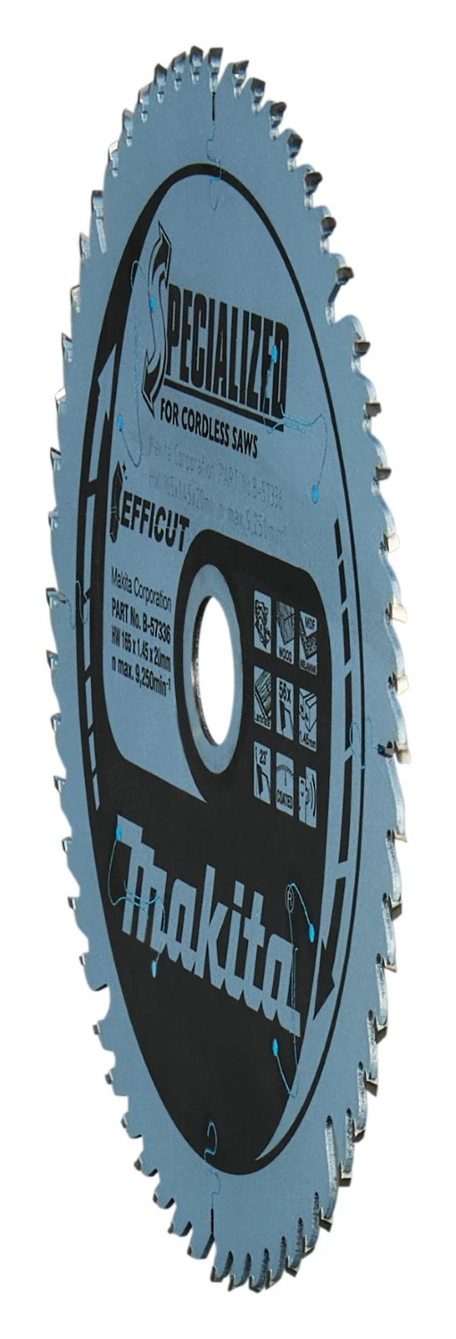 Makita B-57336-2 Cirkelzaagblad - Efficut 165x20x1,45 56T - Hout - Duopack thumbnail 3