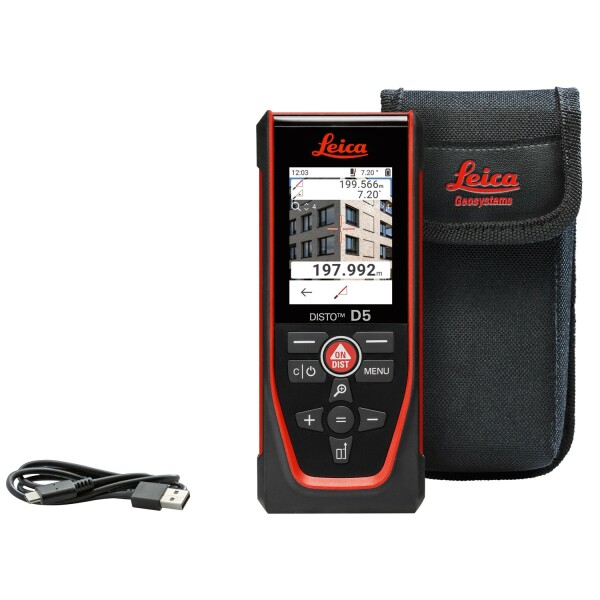 Leica Disto D5 Afstandsmeter In Tas - Bluetooth - 200m - IP54