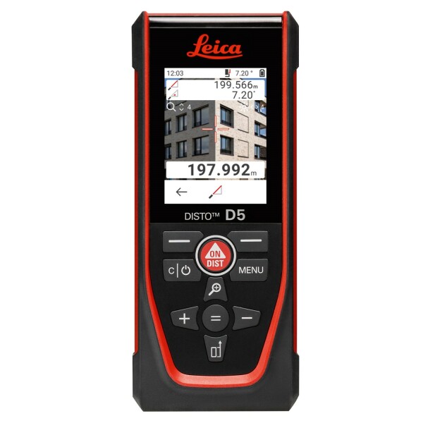 Leica Disto D5 Afstandsmeter In Tas - Bluetooth - 200m - IP54 - Detailed view of the product