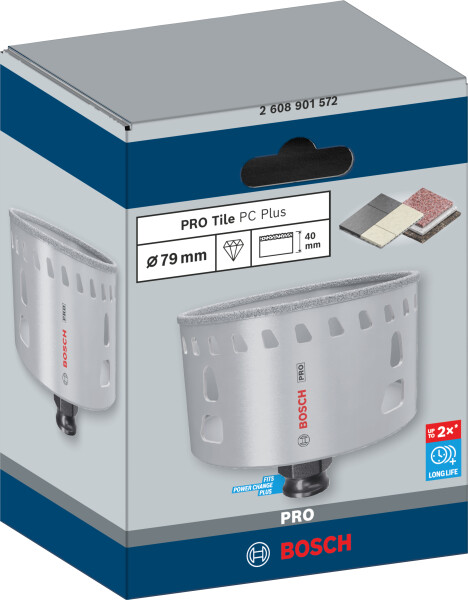 Bosch 2608901572 PRO Tile PC Plus Diamantgatzaag Voor Tegels - 79mm - Detailed view of the product