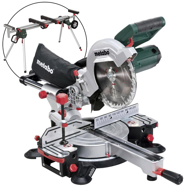 Metabo KGS 216 M Afkortzaag Incl. Onderstel (KSU 401) - 1500W - 216 X 30mm EAN: 4007430278074