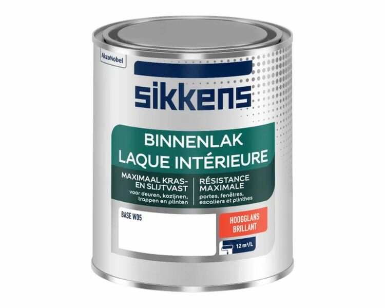 sikkens binnenlak hoogglans kleur 0.75 ltr