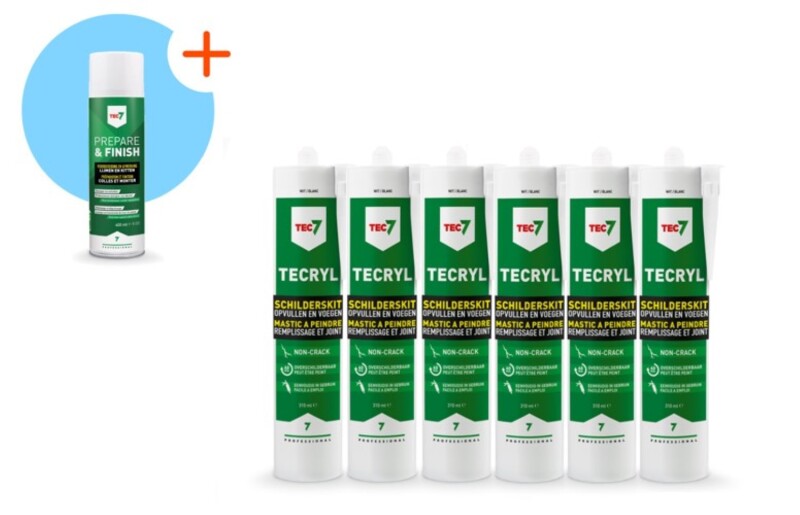 TEC7 Tecryl Schilderskit - 6 Stuks - Met Gratis Prepare&Finish - 400ml - Default image for the product