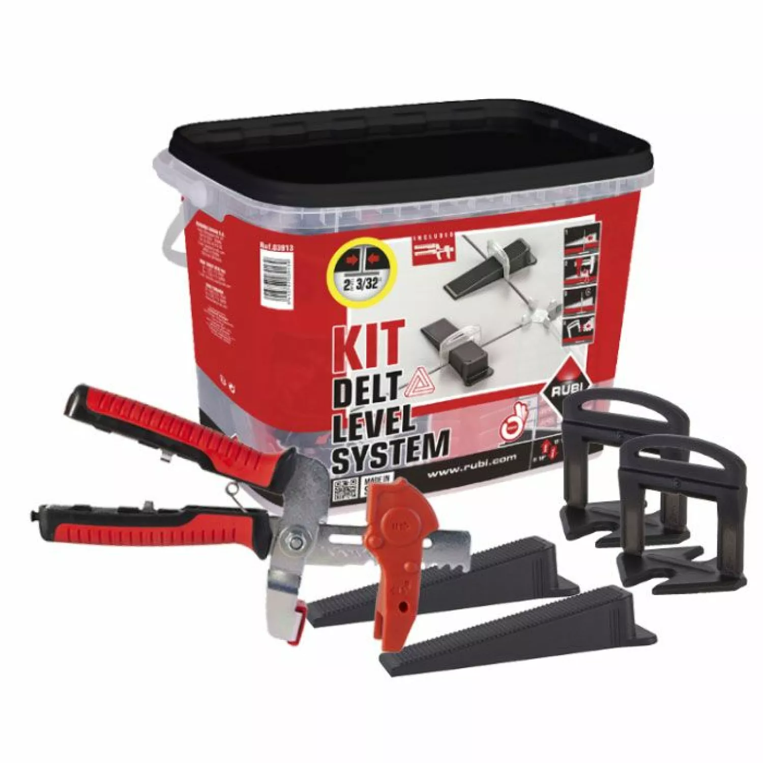 Rubi 3958 Delta Level Systeem Kit - 2mm