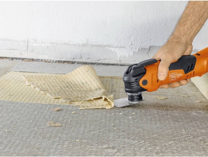 Fein AMM300 Multimaster Start 12V Li-ion Accu Multitool Set (2x 3.0Ah) + 3 Zaagbladen In Koffer - Detailed view of the product