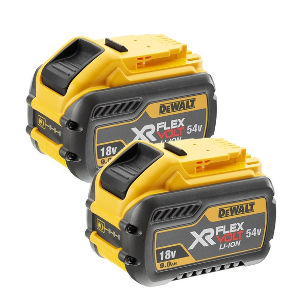 DeWALT DCB547-2 18V / 54V XR Flexvolt Li-ion Accu Duopack (2x DCB547) - 9.0Ah