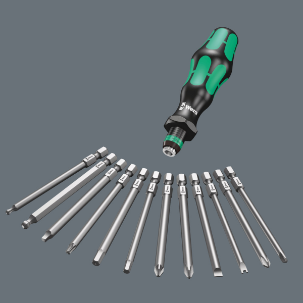 Wera 5059294001 17-delige Kraftform Kompakt 60 KK Schroevendraaierset In Etui - Detailed view of the product