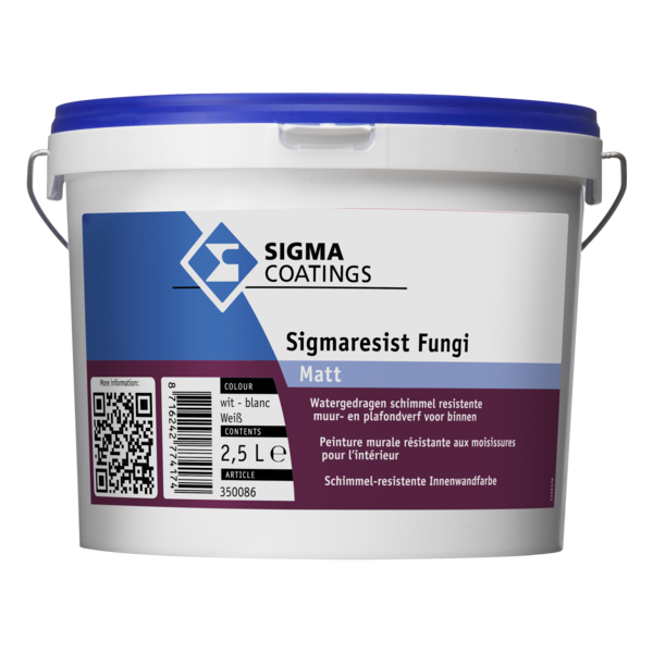 sigma sigmaresist fungi matt wit 2.5 ltr