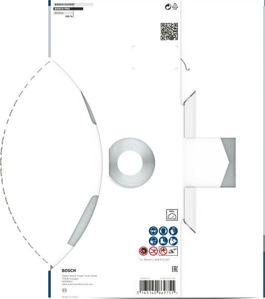 Bosch 2608615065 Standard Diamantdoorslijpschijf - 230 X 22,23 X 2,6mm - Universeel - Detailed view of the product