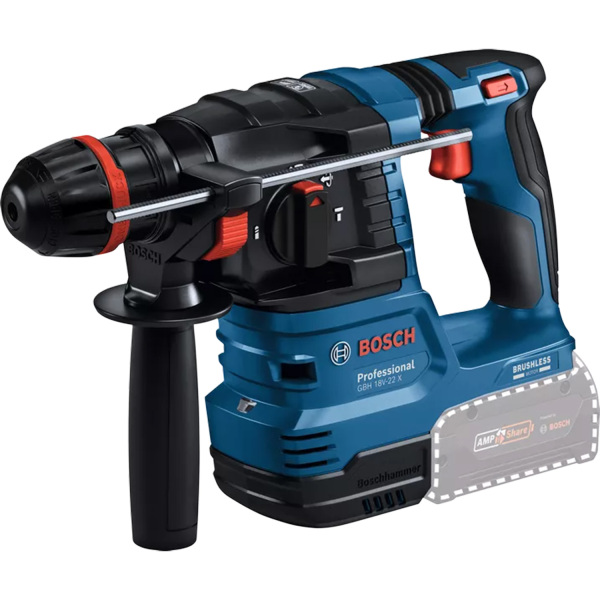 Bosch GBH 18V-22 X SDS-plus Accu ONECHUCK Boorhamer Body In L-Boxx - Detailed view of the product