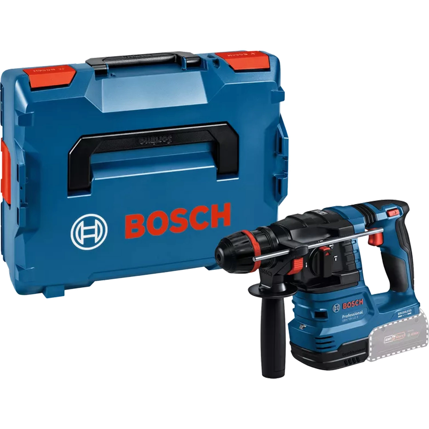 Bosch GBH 18V-22 X SDS-plus Accu ONECHUCK Boorhamer Body In L-Boxx