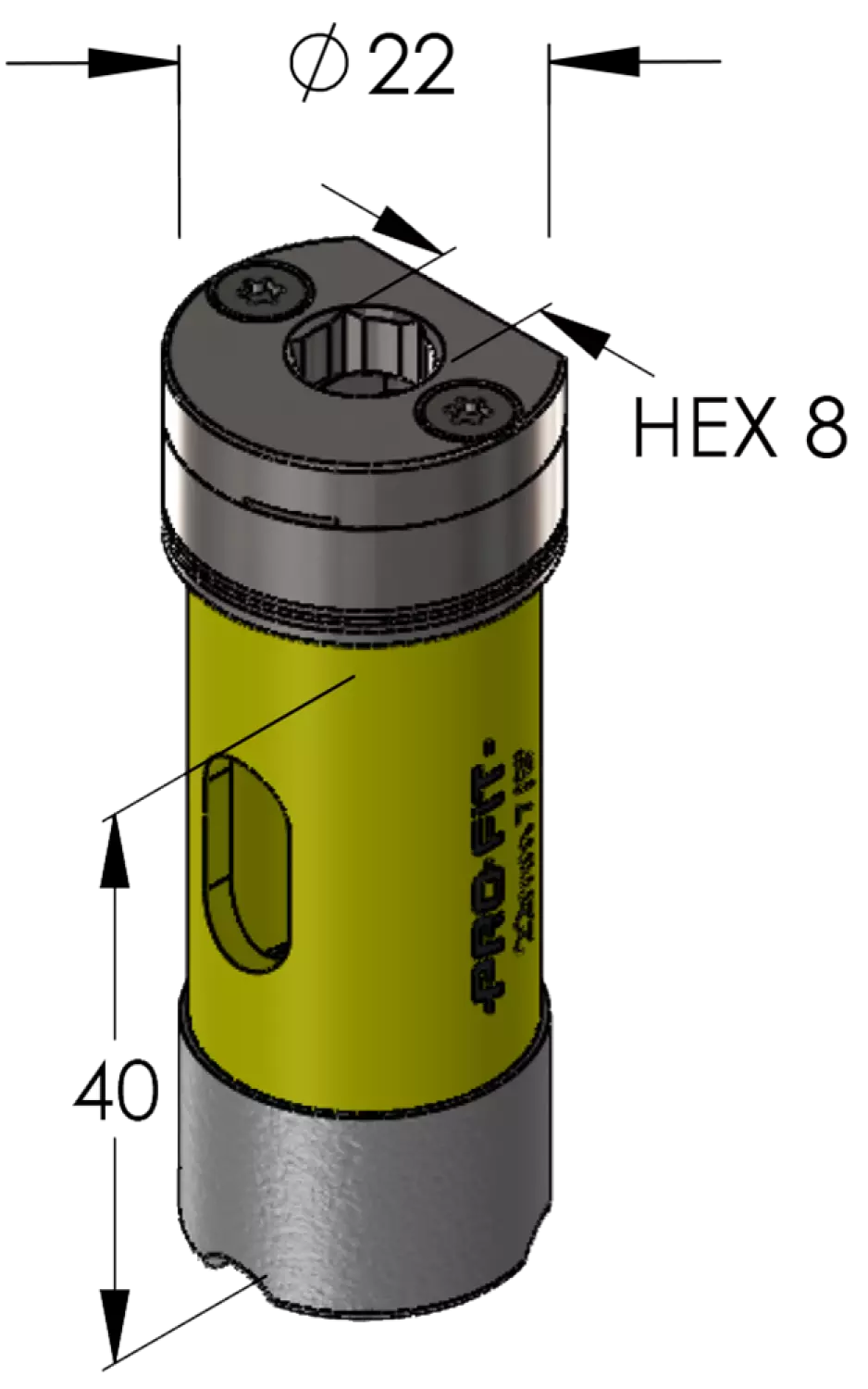 ProFit 09031022 Diamantboor Met Geintegreerde C&D Adapter 22mm thumbnail 2