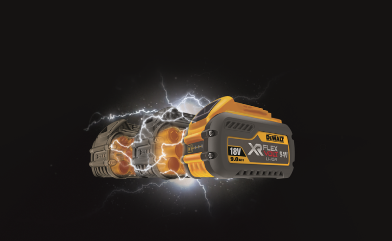 DeWALT DCB547 18V / 54V XR Flexvolt Li-ion Accu - 9.0Ah - Detailed view of the product