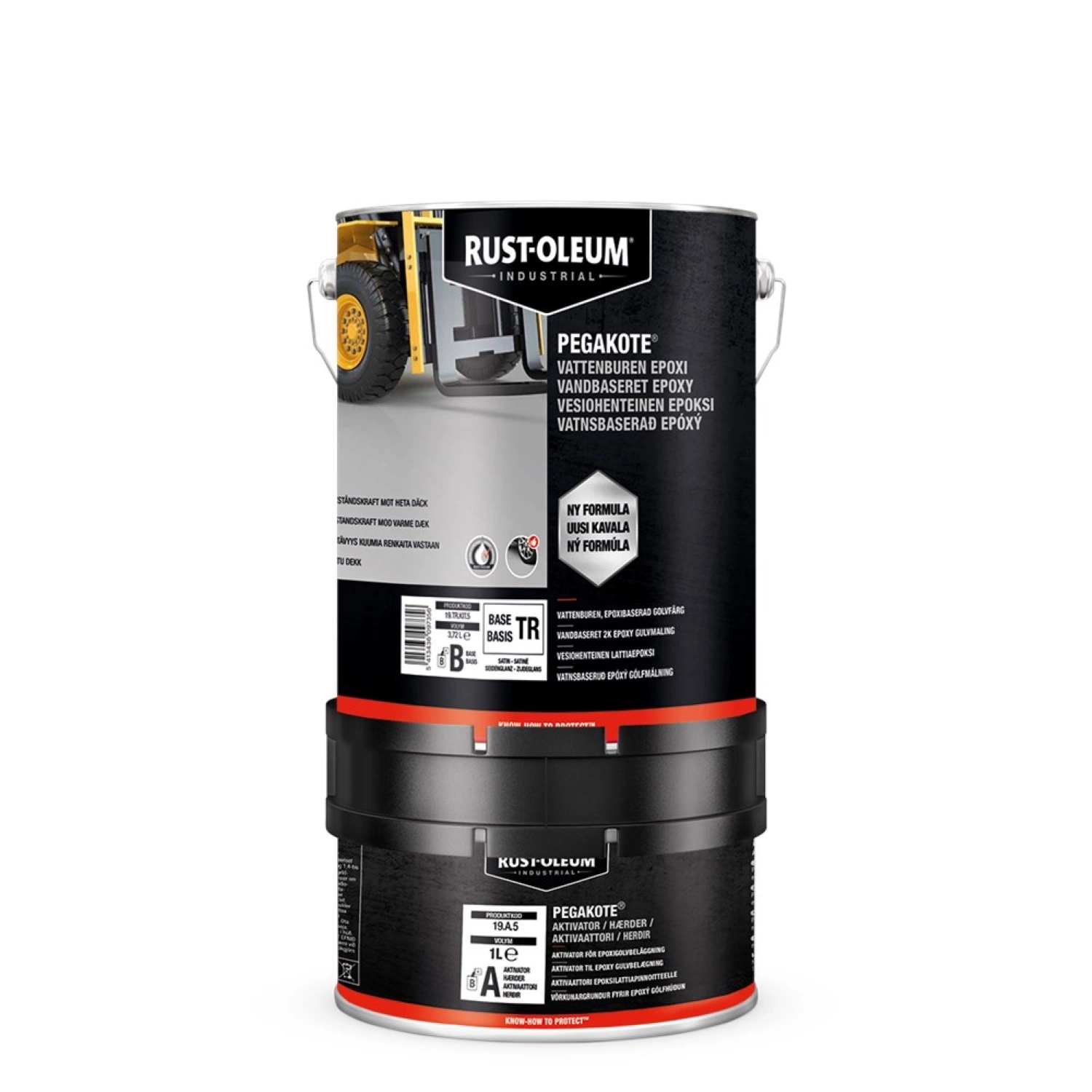 Rust-Oleum Pegakote - Op Kleur Gemengd 1L (Incl. Activator)