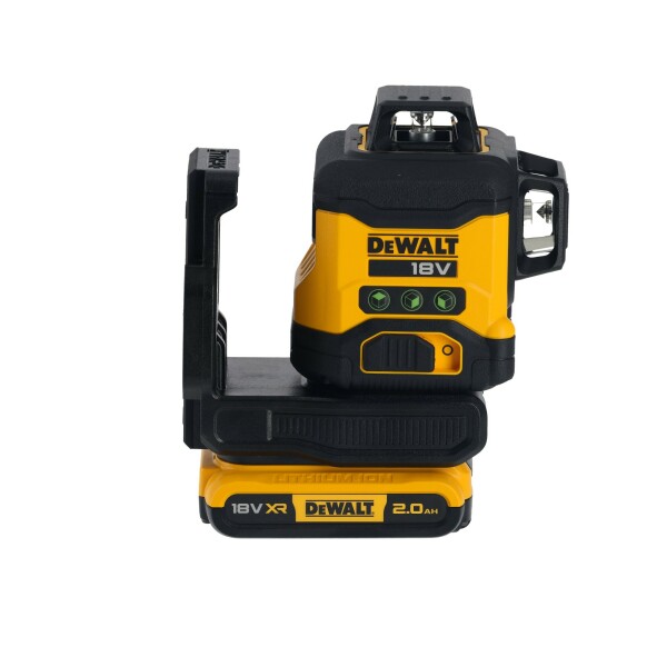 DeWALT DCLE34031D1-QW 18V Li-ion Accu Zelfnivellerende Kruislijnlaser Set (1x 2.0Ah) - 3x360° - Groen - Detailed view of the product