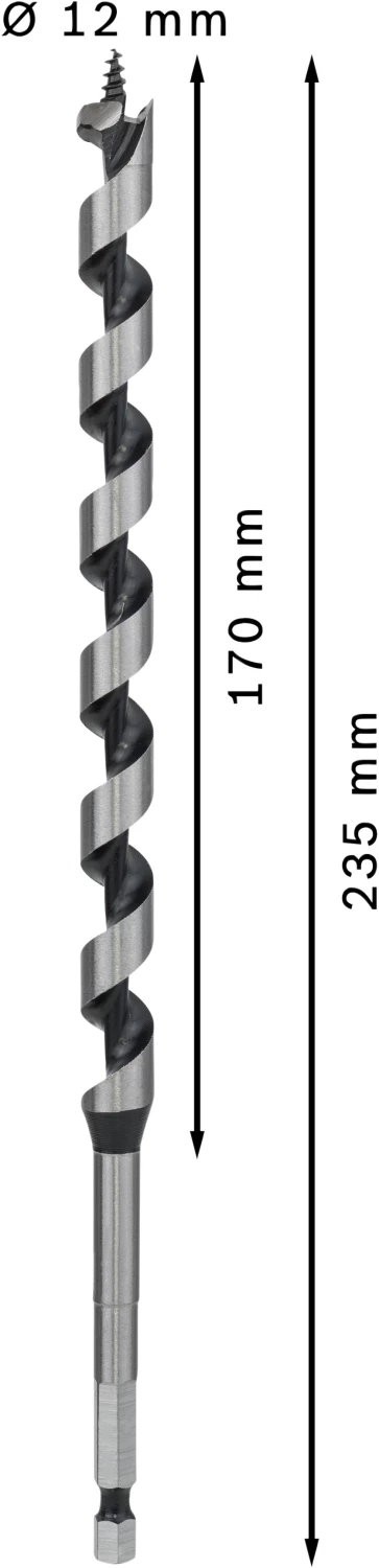 Bosch 2608597626 Slangenboor - Zeskantopname - 12 X 160 X 235mm thumbnail 4