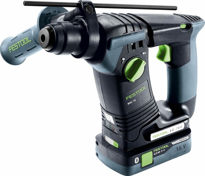 Festool BHC 18 HPC 4,0 I-Plus 18V Li-Ion Accu SDS-Plus Boorhamer Set (2x 4,0Ah) In Systainer - 1,8J - Detailed view of the product