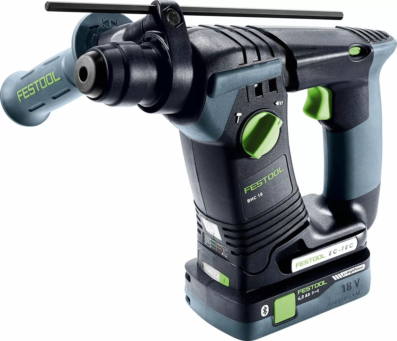 Festool BHC 18 HPC 4,0 I-Plus 18V Li-Ion Accu SDS-Plus Boorhamer Set (2x 4,0Ah) In Systainer - 1,8J thumbnail 2