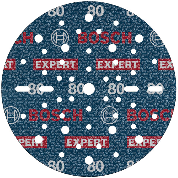 Bosch 2608902441 EXPERT Schuurschijf O780 Met Film Onderlaag - 150 Mm - K80 (6 Stuks)