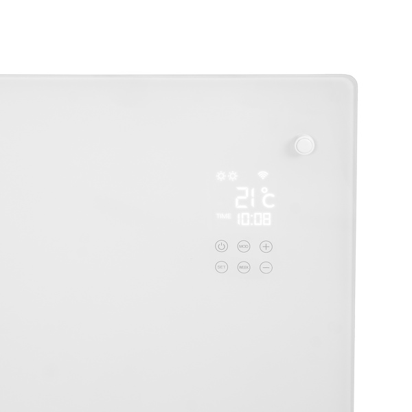 EUROM Alutherm Verre 1500 Wi-Fi Convectorkachel - 1500W - 60m3 - Detailed view of the product