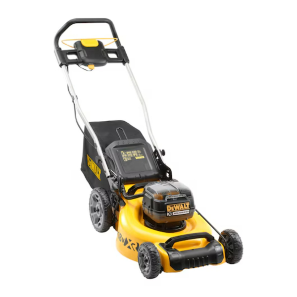 DeWALT DCMW564P2 18V Li-Ion Accu Grasmaaier Set (2x 5.0Ah Accu) Incl. 1 Opvangzak - 55L - 48cm - Detailed view of the product