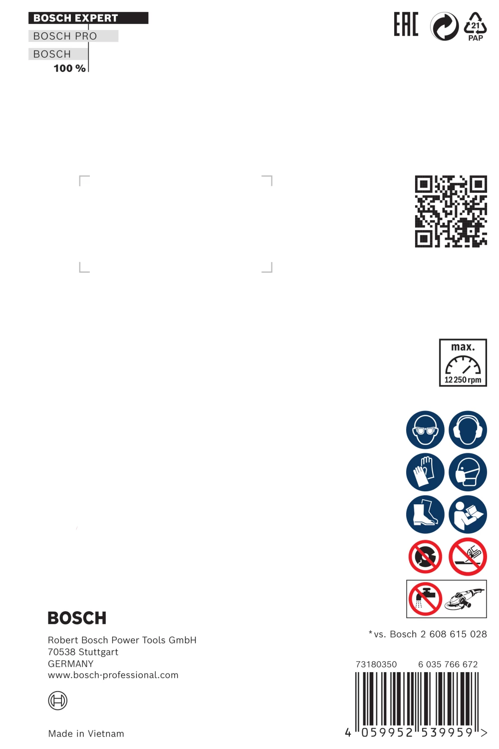 Bosch 2608900660 EXPERT Diamantdoorslijpschijf - MultiMaterial - 125 X 22,23 X 2,2 X 12mm thumbnail 3