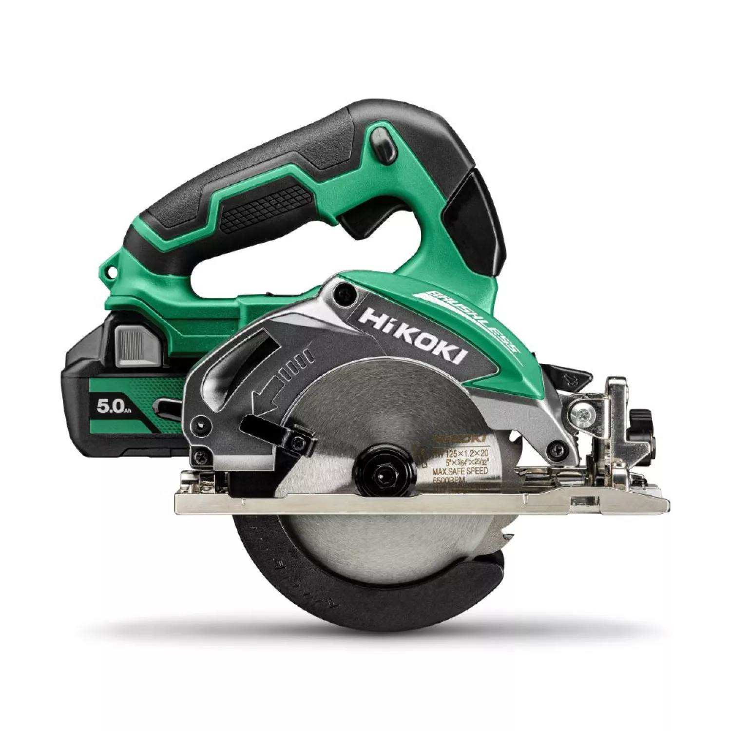 HiKOKI C1805DAWRZ 18V Li-ion Accu Cirkelzaag Set (2x 5,0Ah Accu) In HSC IV- 125mm thumbnail 2