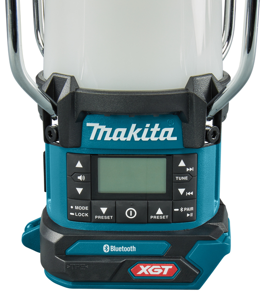 Makita MR010GZ 40V Max Camping Lamp Met Radio En Bluetooth - 310Lm - Detailed view of the product