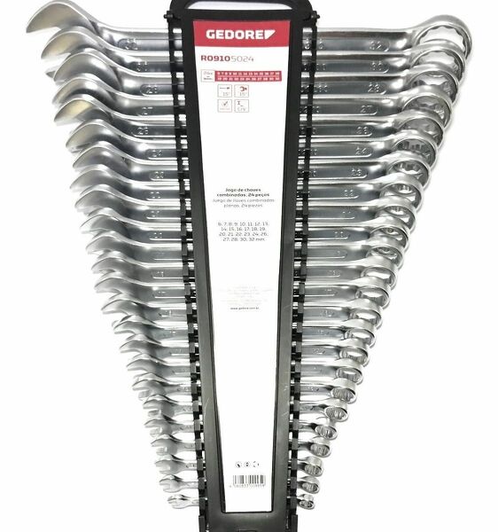 Gedore RED R09105024 24-delige Ring-/steeksleutelset - 6-32mm