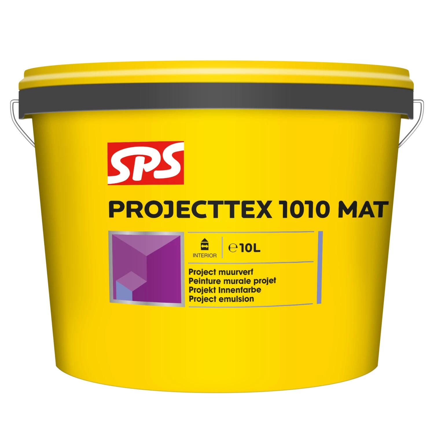 SPS Projecttex 1010 Mat Muurverf - Wit - 10L
