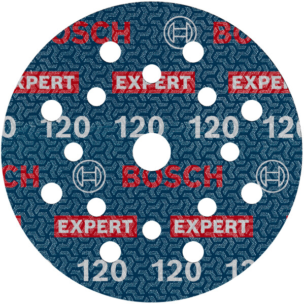 Bosch 2608902401 EXPERT Schuurschijf O780 Met Film Onderlaag - 125 Mm - K120 (6 Stuks)