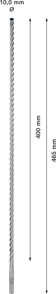 Bosch 2608900103 EXPERT Hamerboor SDS Plus-7X - 10x550x615mm - Detailed view of the product
