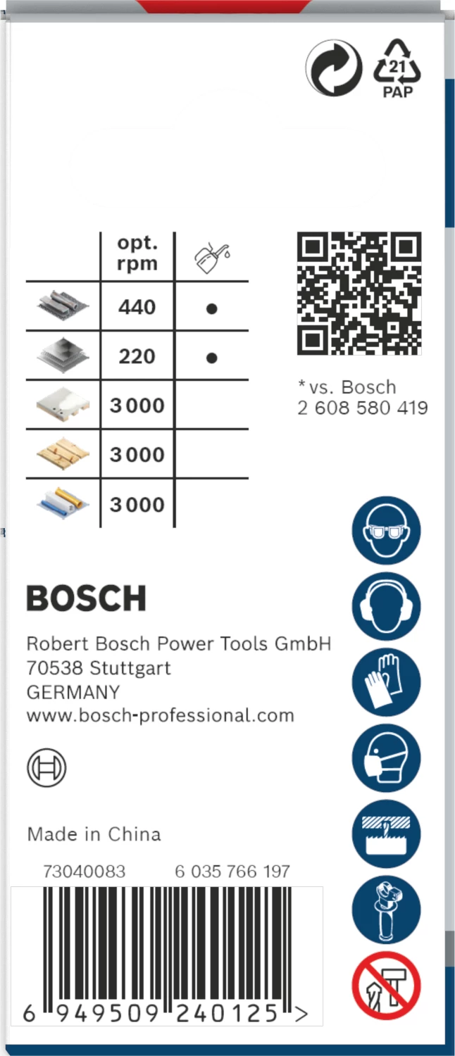 Bosch 2608594368 PRO Multi Material Gatzaag Met Power Change Plus - 20mm thumbnail 3