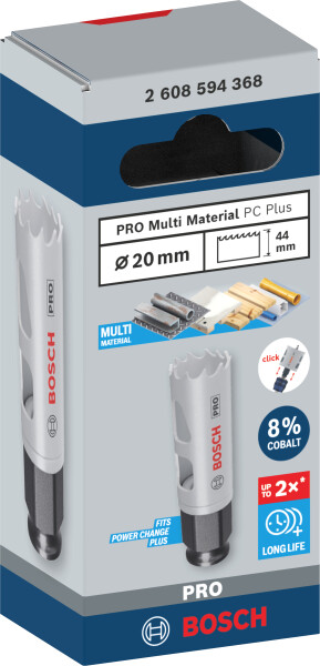 Bosch 2608594368 PRO Multi Material Gatzaag Met Power Change Plus - 20mm - Detailed view of the product
