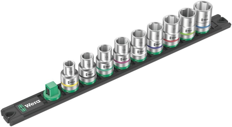 Wera 05005460001 9-delige Dop-magneetstrip C 4 Zyklop Doppenset Incl. Houder - 1/2" - Default image for the product