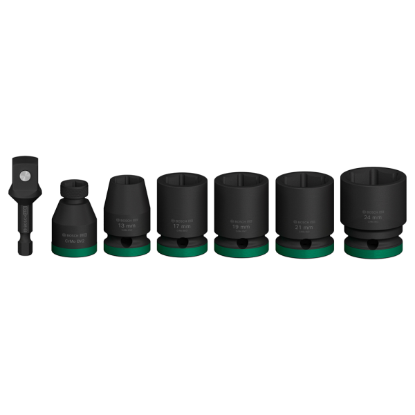 Bosch 2608003032 7-delige Doppen En Adapter Set - 1/2''