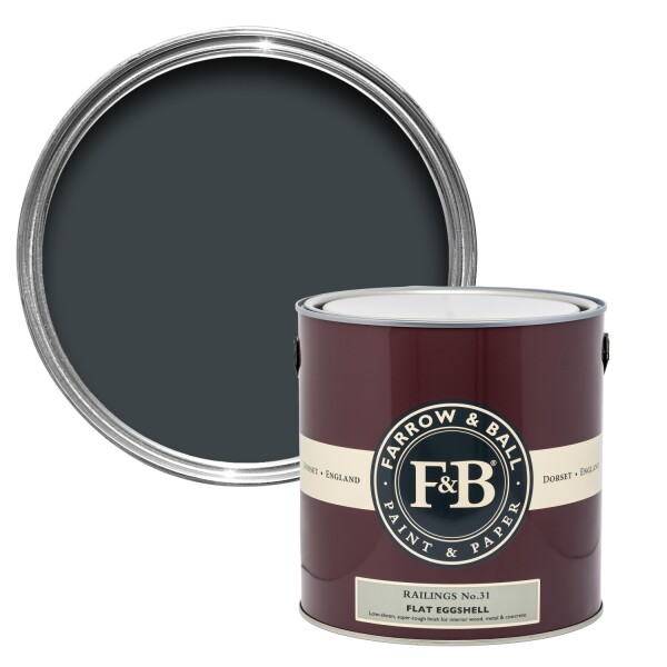 Farrow&Ball Flat Eggshell Railings No.31 - 5L afbeelding