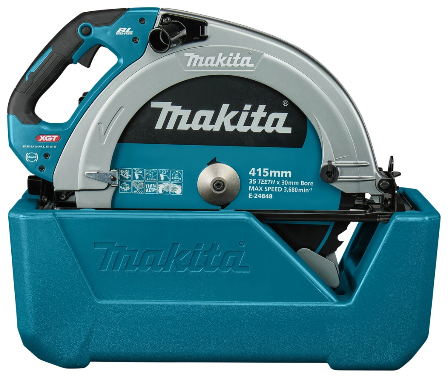 Makita HS013GT101 40V XGT Li-ion Accu Cirkelzaag Set (1x 5.0Ah Accu) In Doos - 415mm thumbnail 2