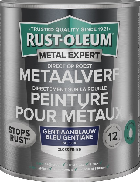 Rust-oleum Metalexpert Direct Op Roest Metaalverf Gloss - Waterbasis - 5010 250 Ml