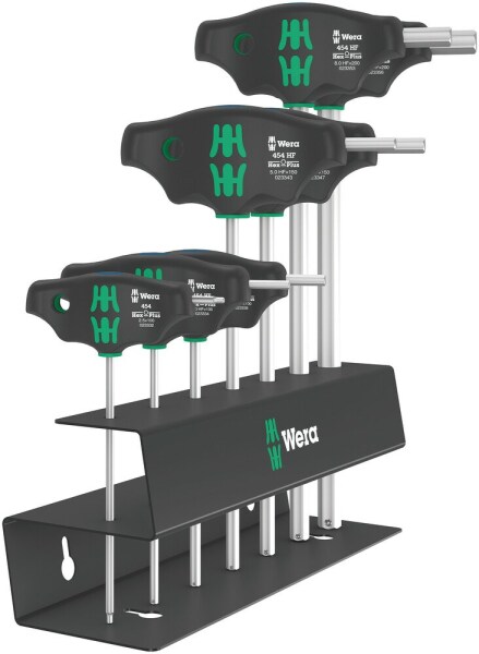 Wera 05023453001 7-delige 454/7 HF Set 2 Hex-Plus T-greep Schroevendraaierset In Metalen Rek - Met Vasthoudfunctie - Default image for the product