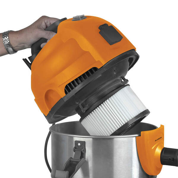 EUROM Force 1420S Bouwstofzuiger - 1400W - 20L - Detailed view of the product