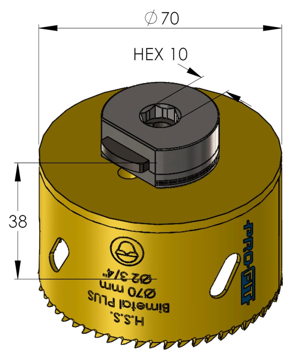 ProFit 09051070 BiMetal Plus Gatzaag 70mm thumbnail 2