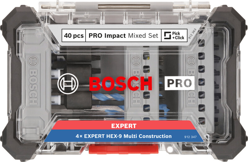 Bosch 2608521U85 40-delige PRO Impact Schroefbits En Multi Construction Boren - Gemengde Set - Detailed view of the product